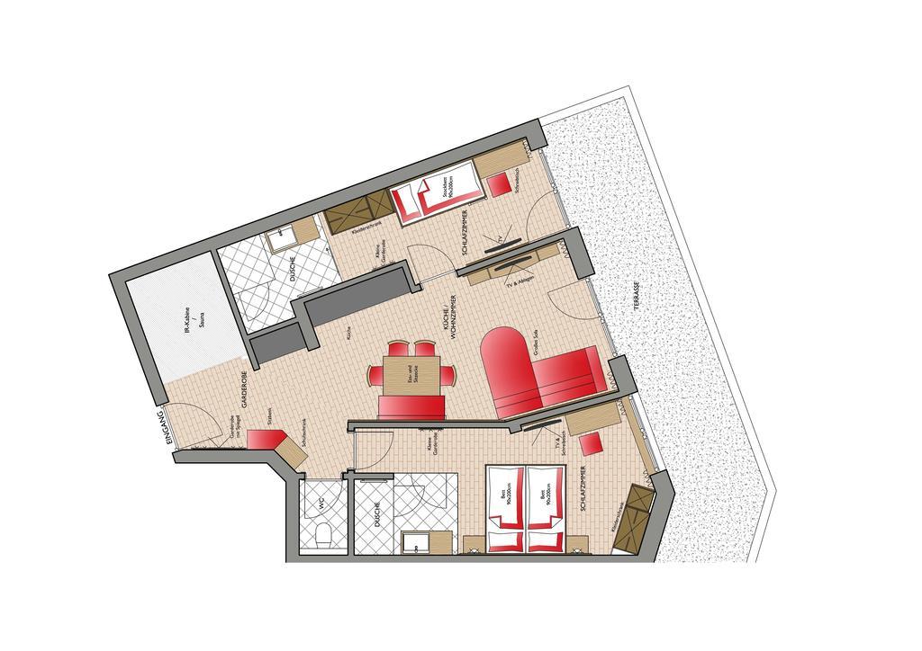 Appartementhaus Naturquell St. Leonhard im Pitztal Pokój zdjęcie